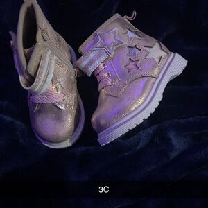 Kids Glitter Star Boots